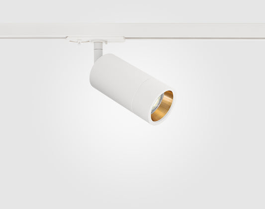 GU10 Shooter L Single Circuit, White / Gold Baffle