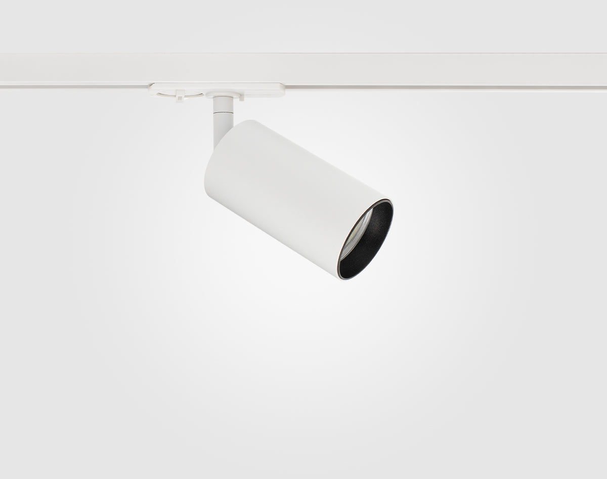 GU10 Shooter Single Circuit, White / Black Baffle