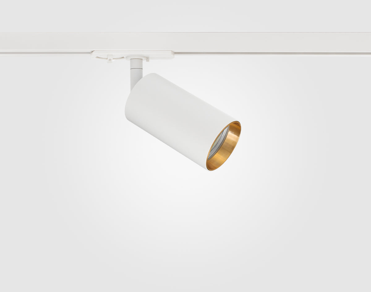 GU10 Shooter Single Circuit, White / Gold Baffle