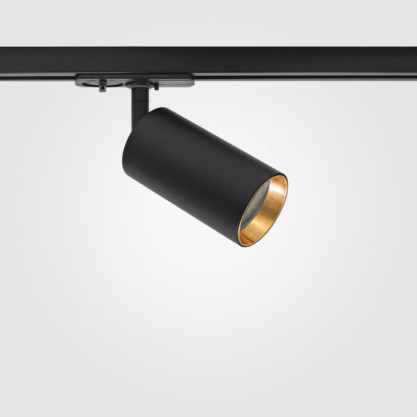 GU10 Shooter Single Circuit, Black / Gold Baffle