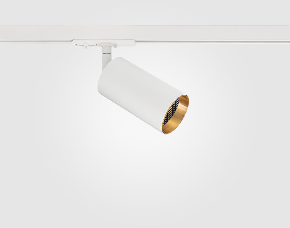 GU10 Shooter Single Circuit, White / Gold Baffle with Honeycomb