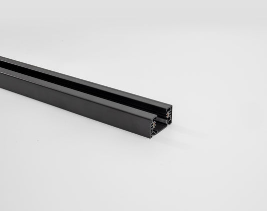 1m BLACK Single Circuit, Surface Mounted Track 240V