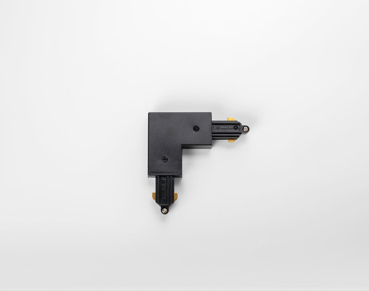 L-Connector Earth Inside in BLACK for Single Circuit Track