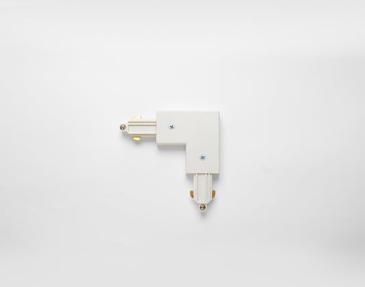 L-Connector Earth Outside in WHITE for Single Circuit Track