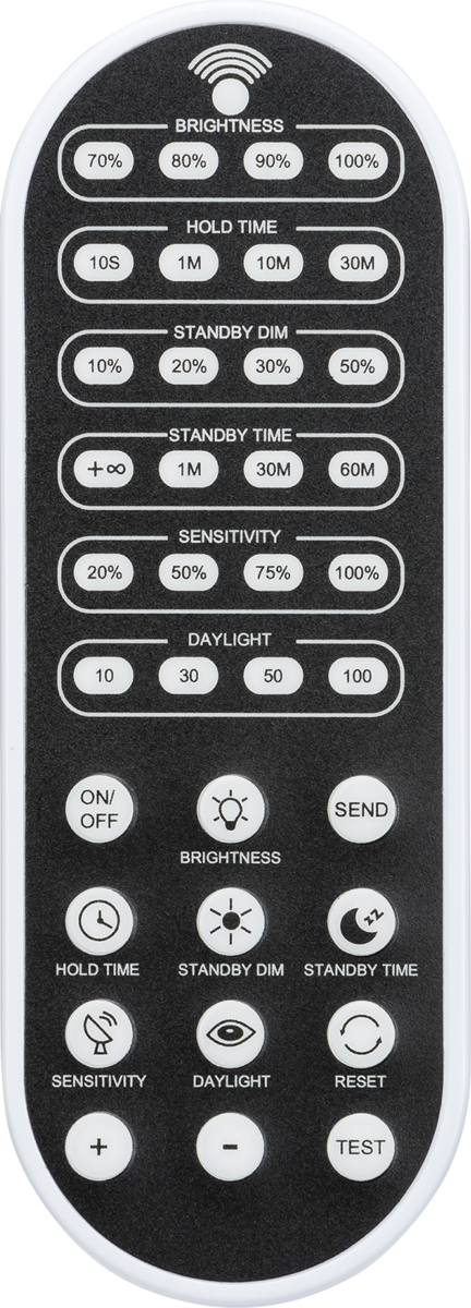 Programming Remote Control for Potentia Microwave Sensor