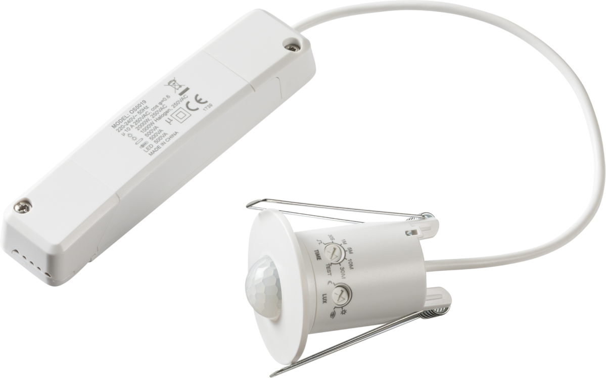 IP20 Mini 360° PIR Sensor with Power Module - Recess Mounting