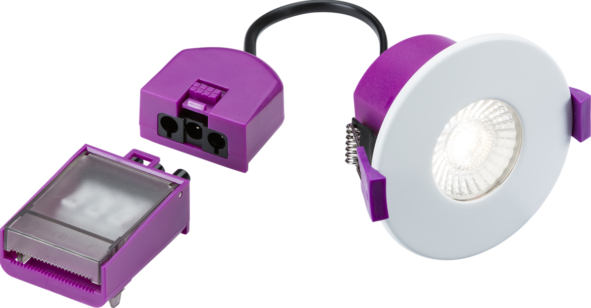 SpektroLED Evo Fixed Fire Rated IP65 LED Downlight - 2 x Wattage and 4 x CCT (Bezel Sold Separately)