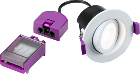 SpektroLED Evo Tilt - Fire Rated IP65 Downlight with 2 x Wattage and 4 x CCT