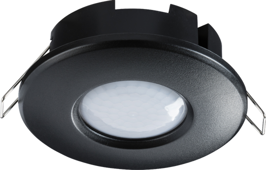 IP20 360° 2 in 1 PIR Sensor - Surface or Recess Mounting - Black