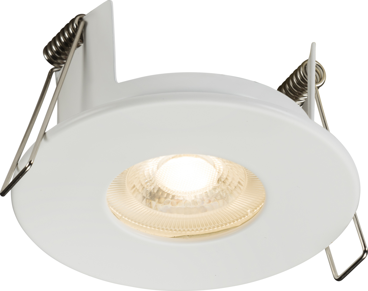 FireNova Fixed GU10 Fire-rated Open-back Downlight - Matt White