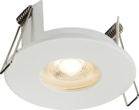 FireNova Fixed GU10 Fire-rated Open-back Downlight - Matt White