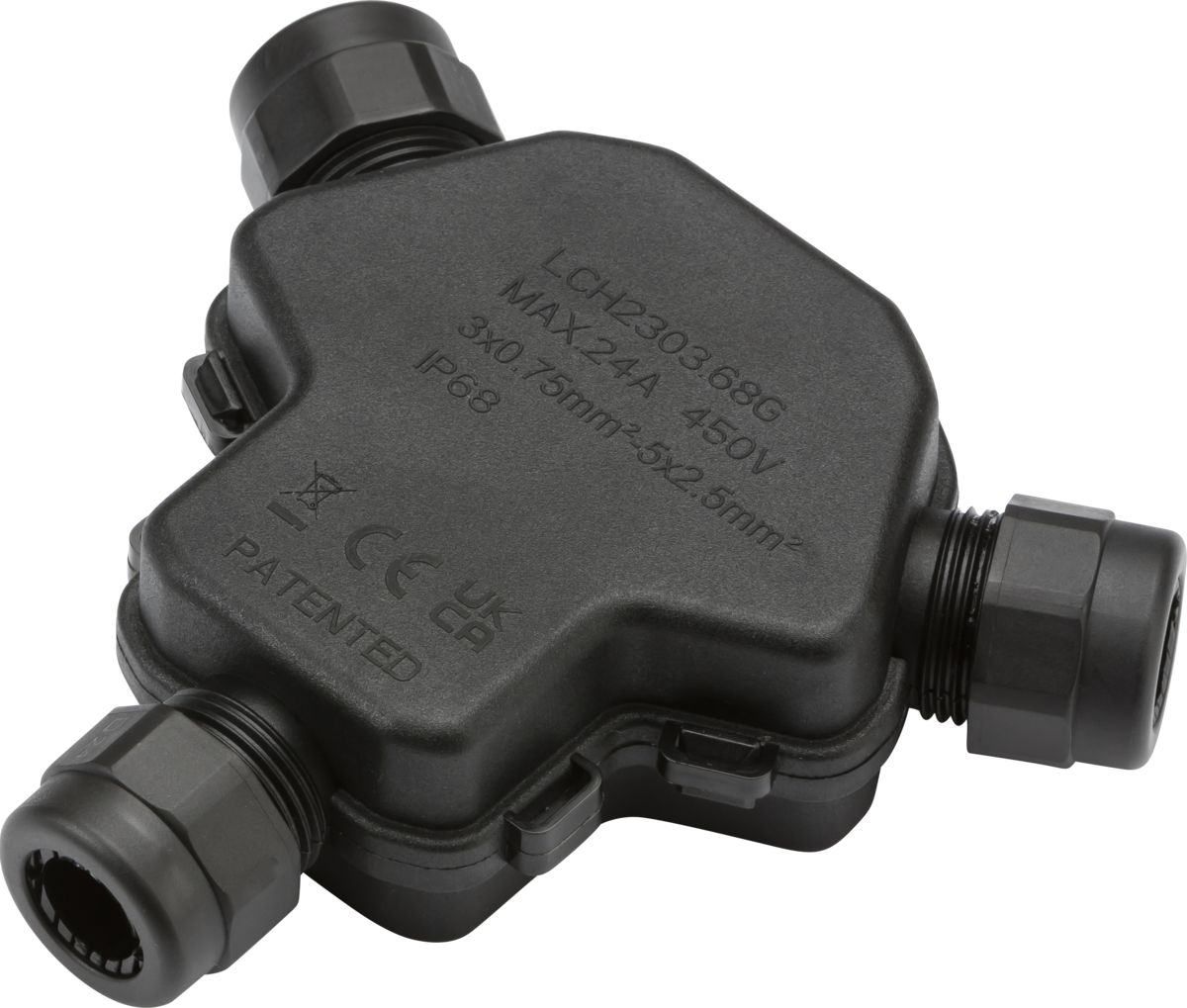 IP68 3-way Weatherproof Gel Junction Box