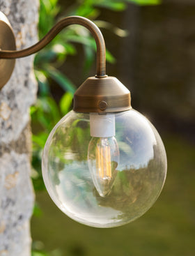 Everleigh Wall Light - Steel, Antique Brass