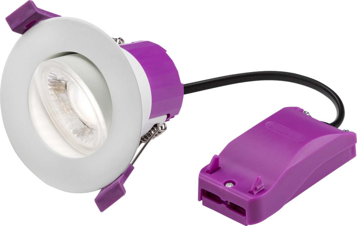 RenuLED Tilt - 6W Fire-rated LED Downlight with 3 x CCT