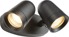 Neso IP54 GU10 Twin Security Spotlight