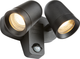 Neso IP54 GU10 Twin Security Spotlight