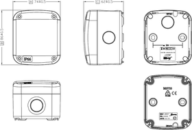 IP66 Outdoor Enclosure, small - Black