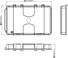 IP55 Weatherproof Garden box - grey