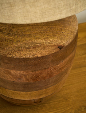 Westridge Table Lamp - Mango Wood, Natural
