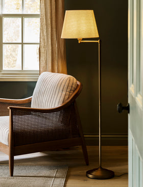 Peartree Floor Lamp - Steel, Antique Bronze