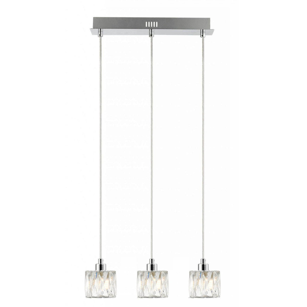 Aurora 3 Light Extra Small Crystal Pendant Bar