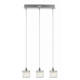 Aurora 3 Light Extra Small Crystal Pendant Bar