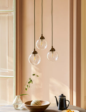 Everleigh Cluster Ceiling Light - Steel, Antique Brass
