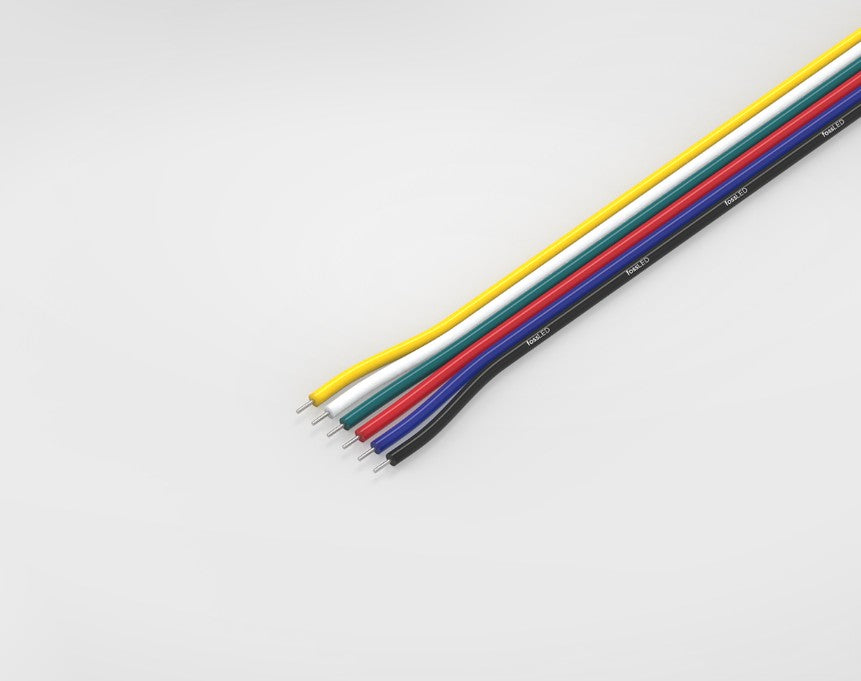 6 Core 5m pack of flat cable RGB+CCT 0.52mm
