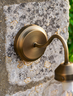 Everleigh Wall Light - Steel, Antique Brass