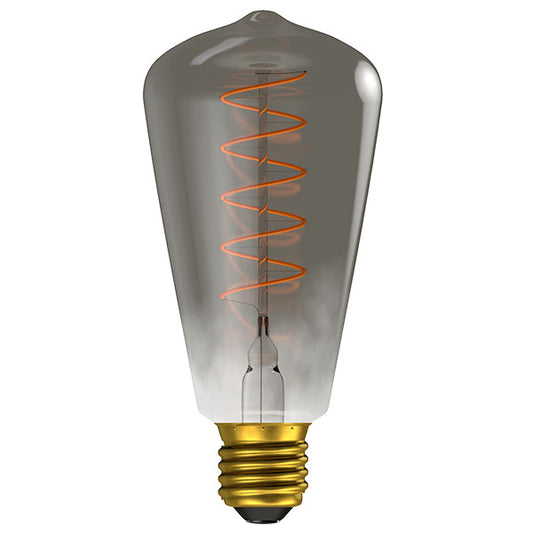LED Vintage Soft Coil Gun Metal Filament - Dimmable