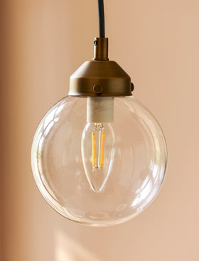 Everleigh Cluster Ceiling Light - Steel, Antique Brass