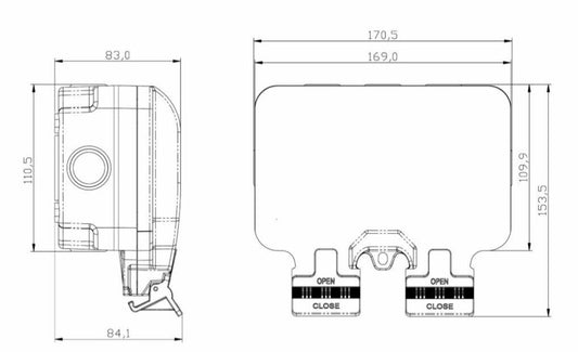 Remote Controlled IP66 13A 2G outdoor Socket