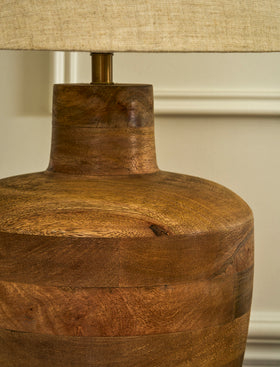 Westridge Table Lamp - Mango Wood, Natural