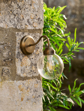 Everleigh Wall Light - Steel, Antique Brass