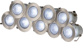 IP65 10 x 0.2W LED Decking Light Kit