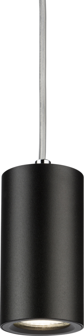 Dasan Single Short Fixed Round Pendant Black