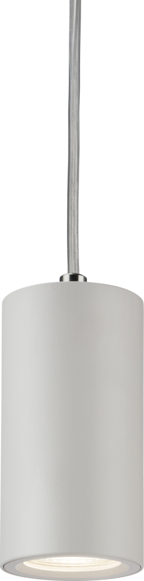 Dasan Single Short Fixed Round Pendant White