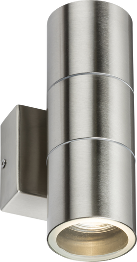 Up and Down Wall Light - Brushed Chrome