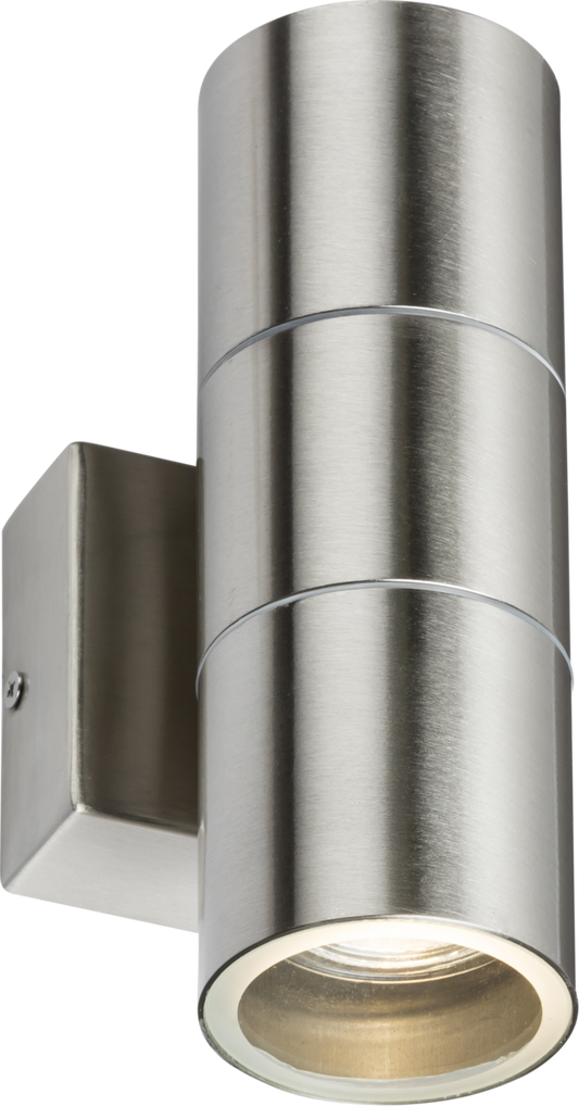 Up and Down Wall Light - Brushed Chrome