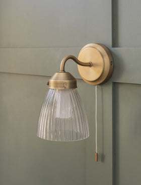 Fovant Bathroom Glass Wall Light