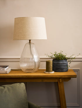 Laurell Table Lamp - Glass, Clear