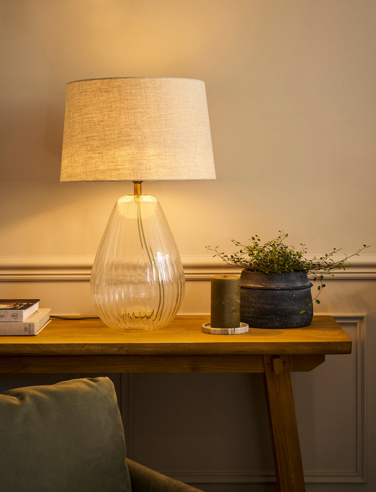 Laurell Table Lamp - Glass, Clear