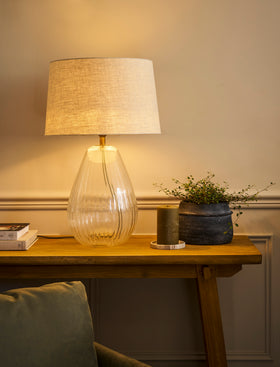 Laurell Table Lamp - Glass, Clear