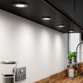 Sensio Apex TrioTone LED Under Cabinet Spotlight - Black / Single Light