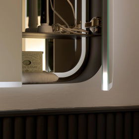 Sensio Aurelia Soft Rectangle LED Mirror Cabinet - 600mm x 700mm