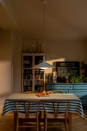 Bower Pendant with Flat Angled Shade