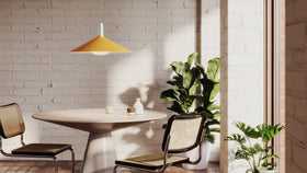 Bower Pendant with Flat Angled Shade