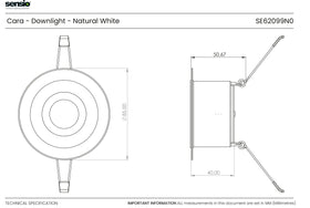 Sensio Cara Fire Rated Downlight