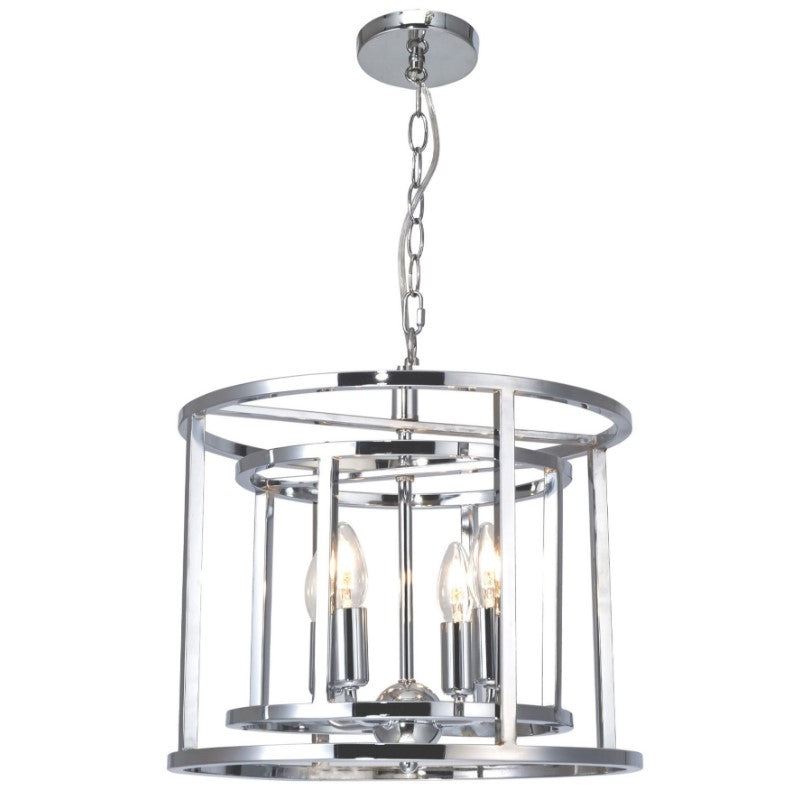 Chester 4 Light Pendant Polished Chrome