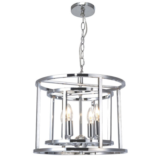 Chester 4 Light Pendant Polished Chrome